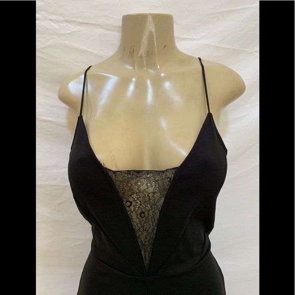 Zara W/B Size Medium Black Jumpsuit - Picture 2 of 7